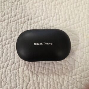 Tech Theory True Wireless Earbuds with Charging Case Black Over-Ear Sport Hook